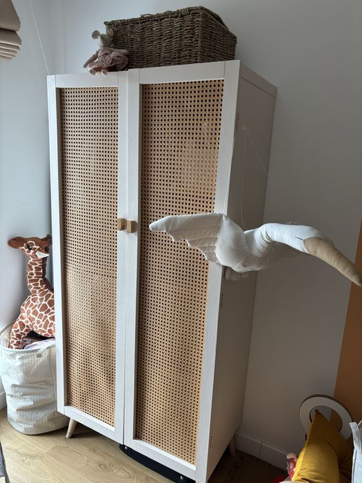 Rattanowa szafa boho