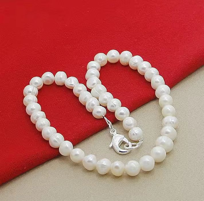 Naszyjnik pearls silver