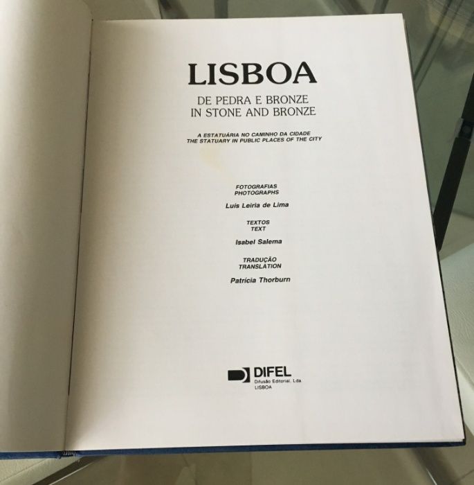 Lisboa de Pedra e Bronze - Luís Leiria de Lima - Isabel Salema