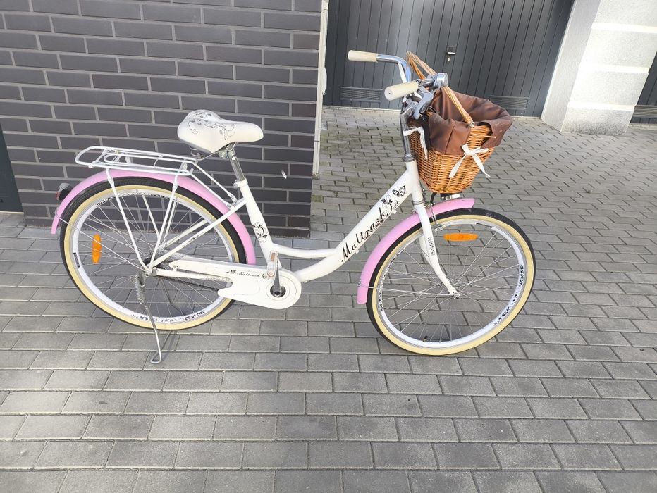 Rower miejski damski 26" koszyk światła RAMA 17" KOŁA 26"