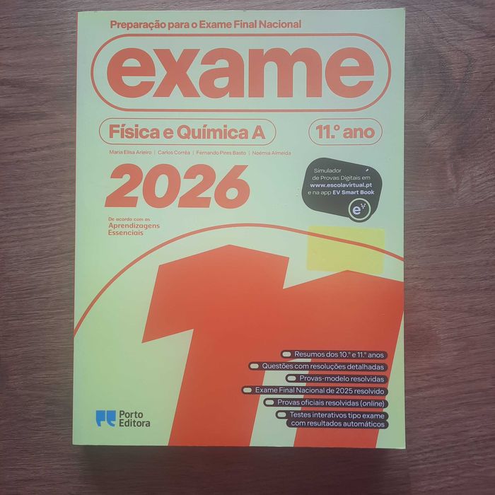 Físico-Química 11º ano, Preparação para o Exame Nacional, Porto Editora