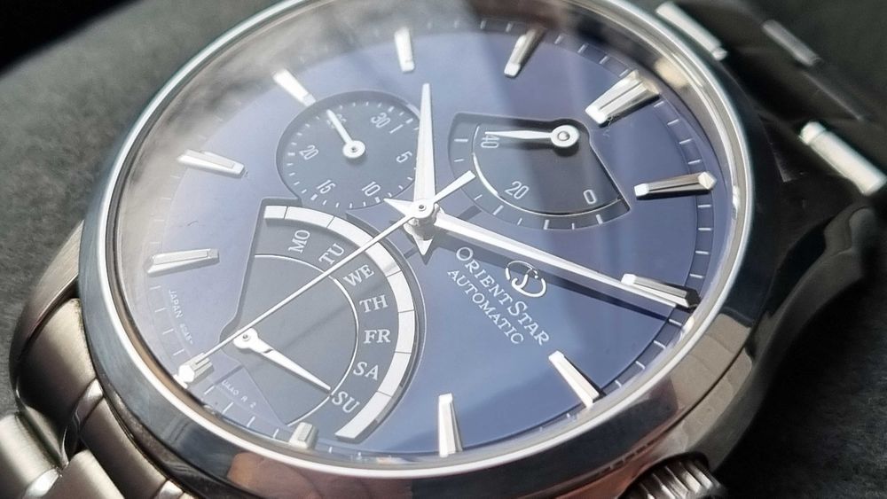 Orient Star Retrograde - Stan Perfekcyjny - Wysoki model- Pełen zestaw