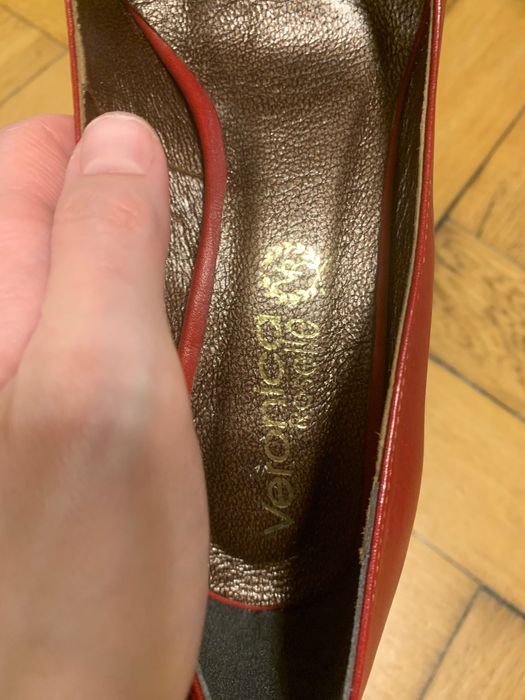 Skórzane szpilki VERONICA ROSELLE Buty damskie 38r