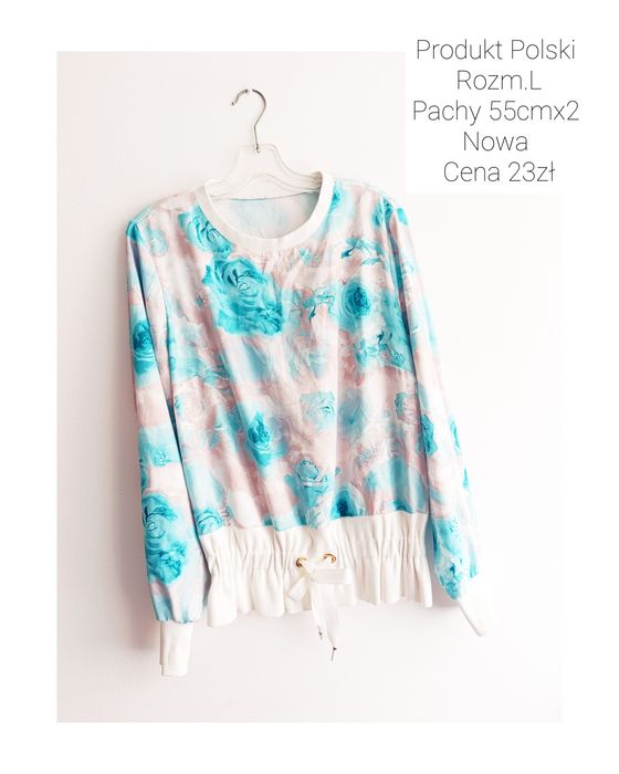 Bluza jasna nowa produkcja polska rozmiar L