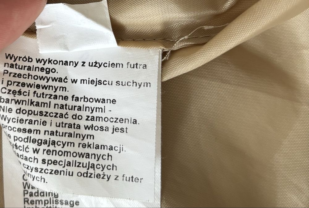 Kurtka z naturalnym futerem