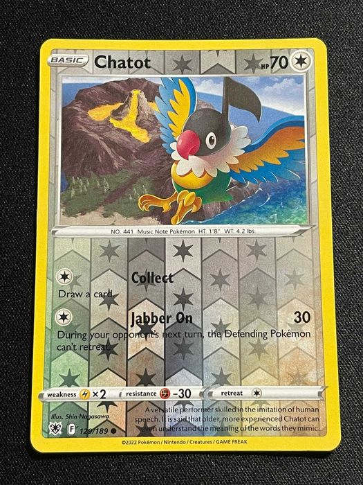 Carta Pokémon Chatot 129/189 Astral Radiance