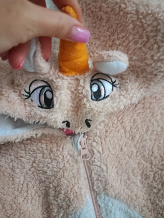 Ciepła piżama jednorożec roz 146-152 cm