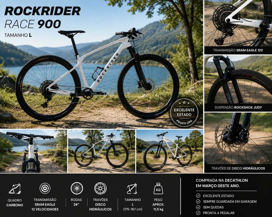 Bicicleta Rockrider  Racer 900 como nova