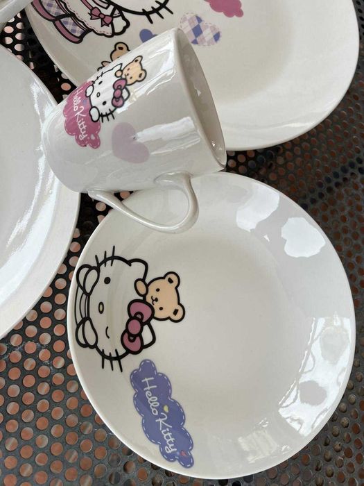 Conjunto de louça original, novo, Hello Kitty