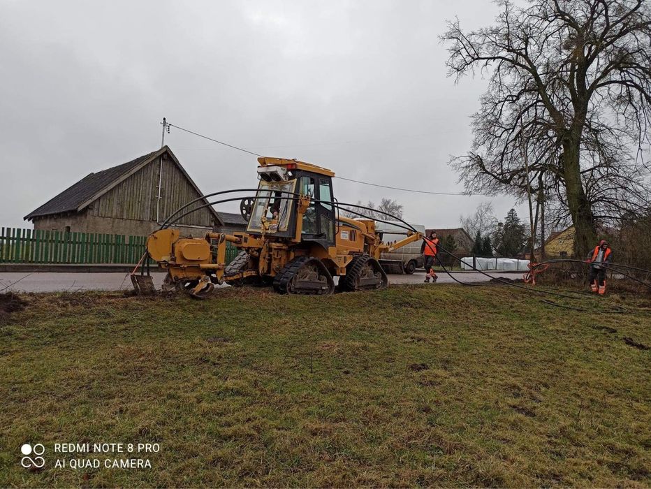 Wynajem pługoukładacza Vermeer RTX 1250 telekomunikacja,energetyka