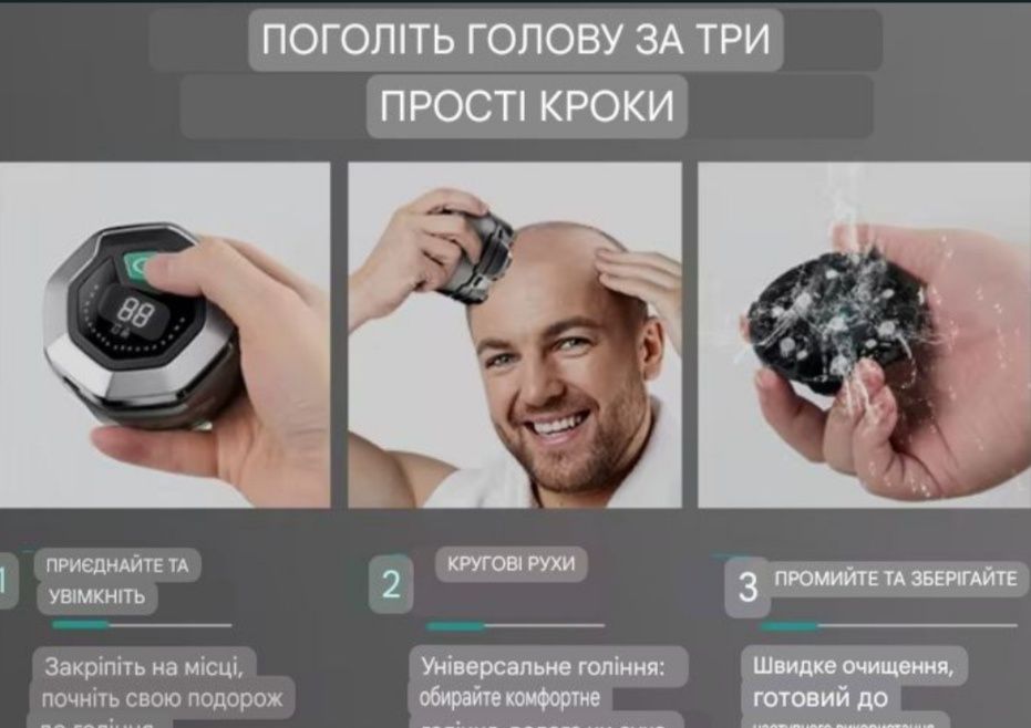 KENSEN S15, Електробритва IPX6, Акум. шейвер