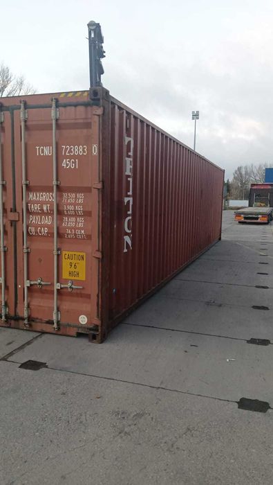 Używany kontener morski, szczelny, sprawny, 40 High Cube, CW – PK
