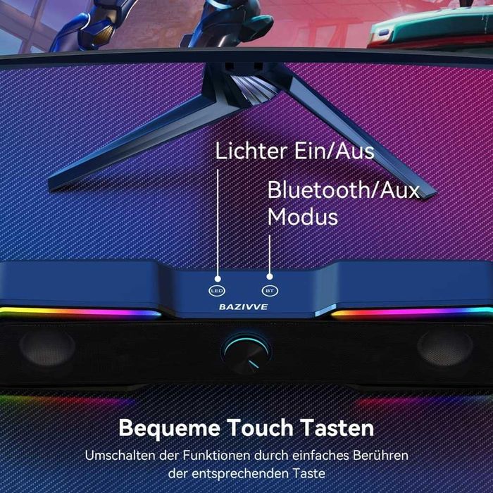 Głośnik czarny zmienia kolory