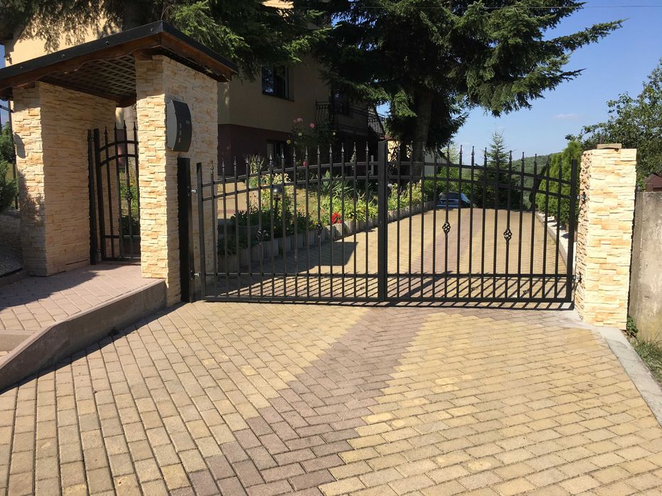 Brama przesuwna, dwuskrzydłowa, wjazdowa Ocynkowana Malowana 4m 5m 6m