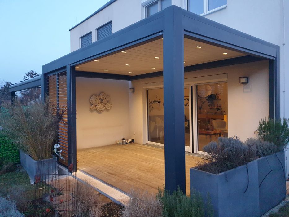 Aluminiowe zadaszenia tarasów | Wiaty | Altany. Montaż