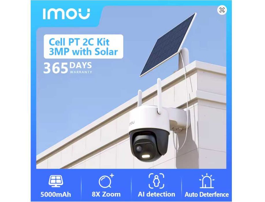 IМOU Cell PT 2C 3MP Wi-Fi акум. 5000 mAh Сонячна Панель Zoom 8х