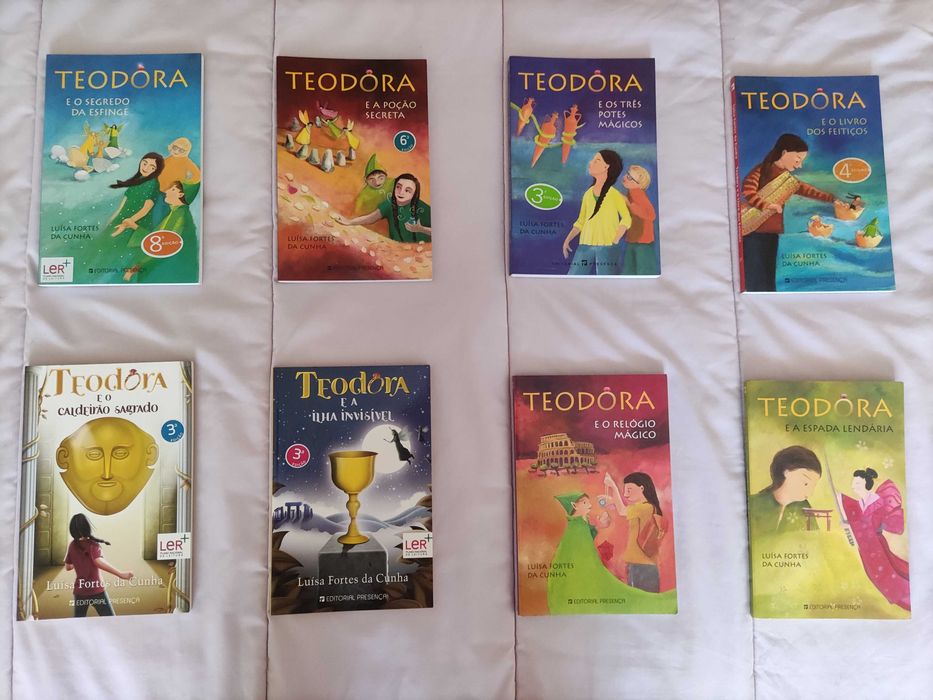 Livros da série Teodora de Luísa Fortes da Cunha