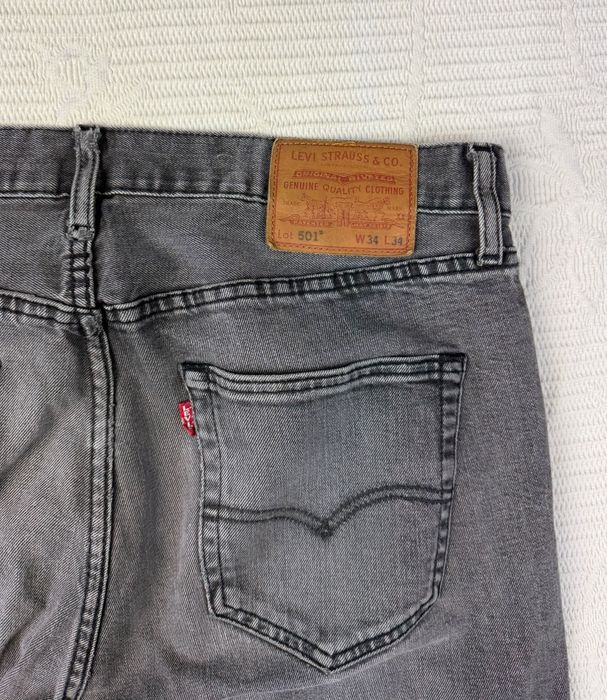 Jeansowe Spodnie Levi’s 501 Szare 34/34 Red Tab 650