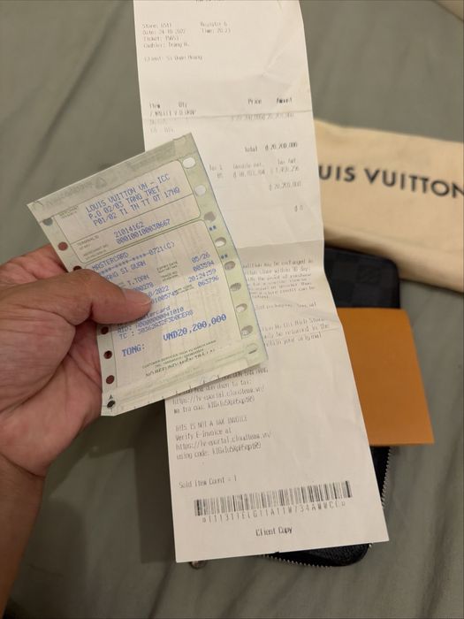 Carteira Louis Vuitton Zippy Wallet Damier Graphite - Original Com Fatura
