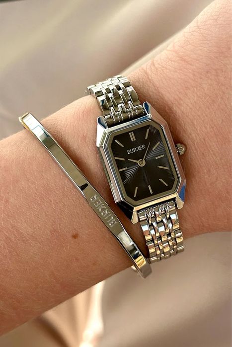 Burker жіночий годинник Isabell Petite Silver Black