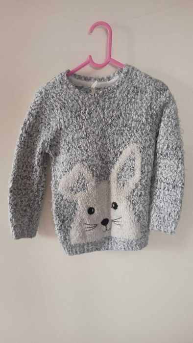 Sweter dziecięcy dla dziewczynki na wiek 5-6lat na wzrost 116cm