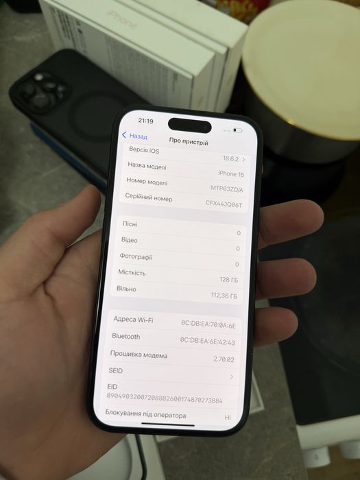Iphone 15 128gb black 89% акб