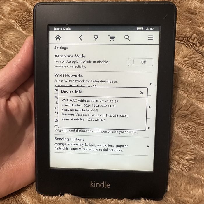 Amazon Kindle Paperwhite 5 покоління з підсвічуванням, 2 ГБ, 6