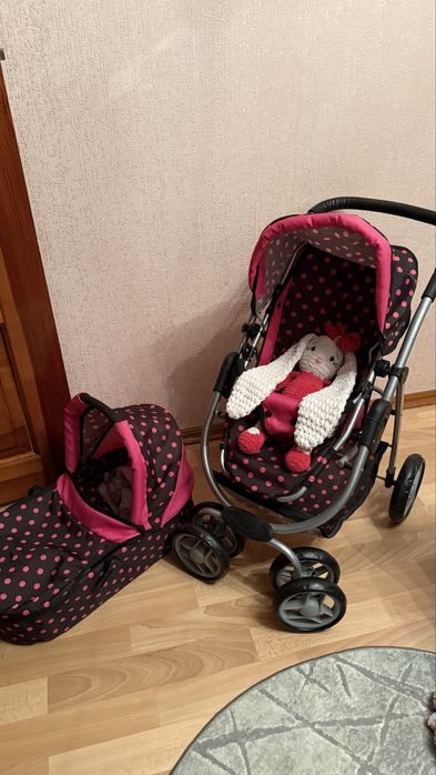 Дитяча коляска іграшкова 2 в 1