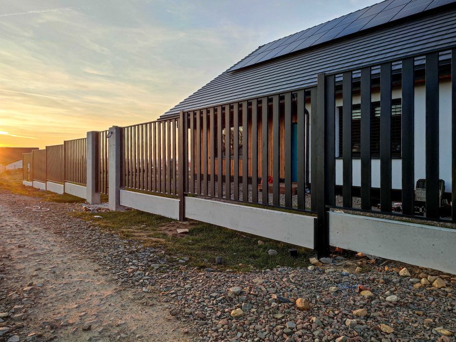 OGRODZENIE palisadowe nowoczesne żaluzja grzebieniowe BRAMA AUTOMAT