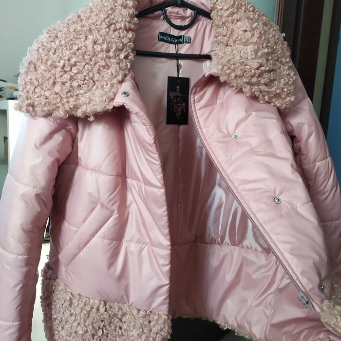 Куртка жіноча з штучним барашком розмір M-L