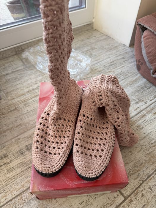 Вязанная обувь новая