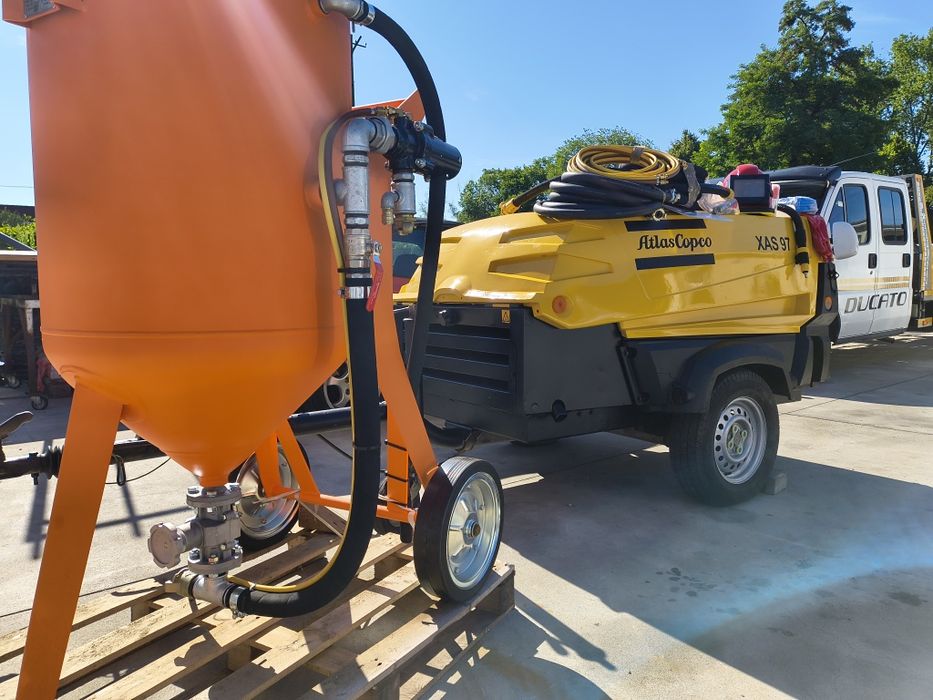 Atlas copco xas 97+piaskarka dostawa szkolenie gratis