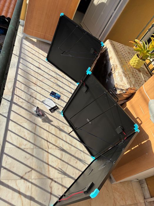 Painéis solares portáteis da renogy com 400w   Compatível C/ geradores