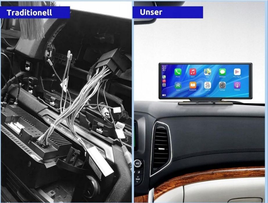 Radioodtwarzacz ESSGOO A-pple CarPlay&Android Auto 10,26" IPS 4K Bluet