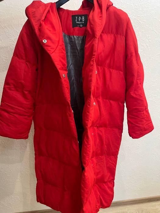 Красный Зимний пуховик