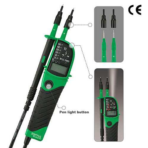 Тестер напряжения мультифункциональный 12~690V AC/DC EAAA0169 TOPTUL