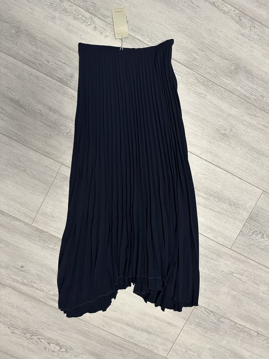 Спідниця плісе юбка xs s синя