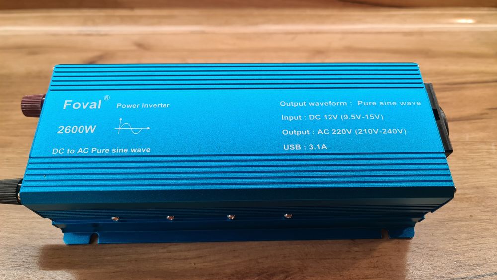 Инвертор, Преобразователь с 12V на 220, 2600W, чистый синус,автомобиль ...