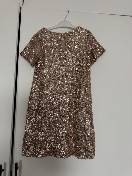 Святкова сукня з паєтками zara