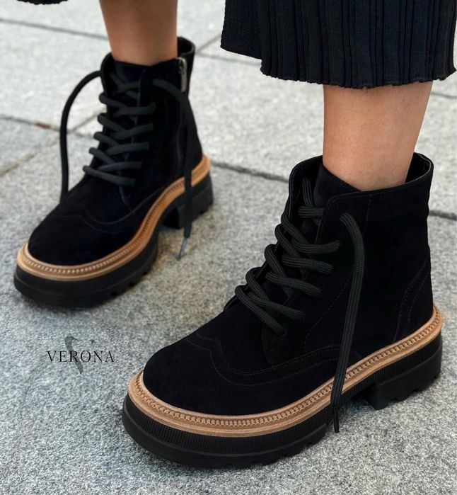 Зимние ботинки на меху Verona brand 39 размер замш