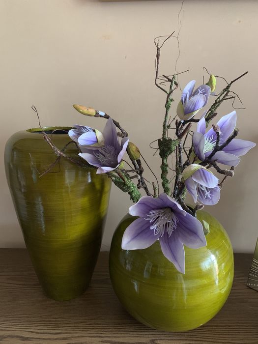 Вази Індія ( латунь) та бамбукові вази