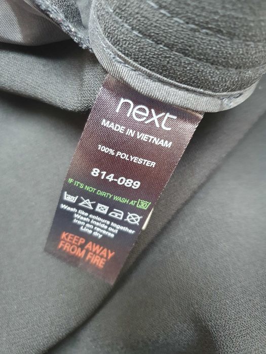 Spódnica Next 36 czarna guziki kieszenie elegancka casual