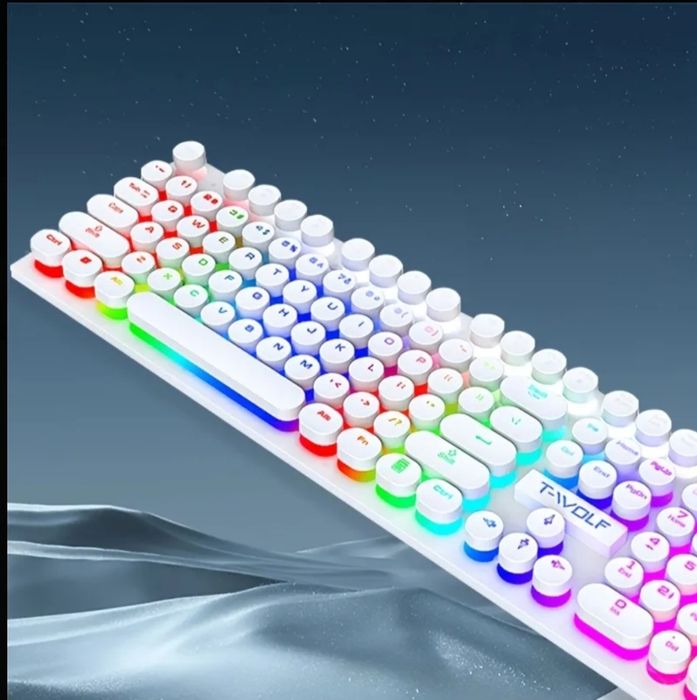 ‼️New‼️Ігрова клавіатура з підсвіткою T-Wolf T-80‼️Top‼️