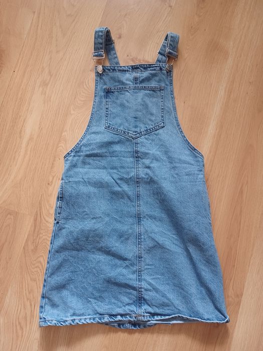 Sukienka jeansowa na szelkach XS