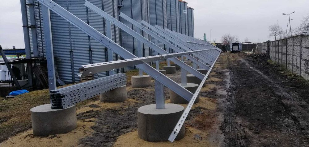 Konstrukcja fotowoltaiczna na beton, PRB2H4x6, Konstrukcja pod panele