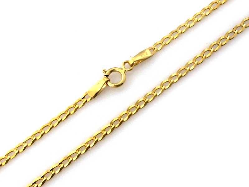 Nowy złoty łańcuszek pancerka drobna PR 585 45 cm