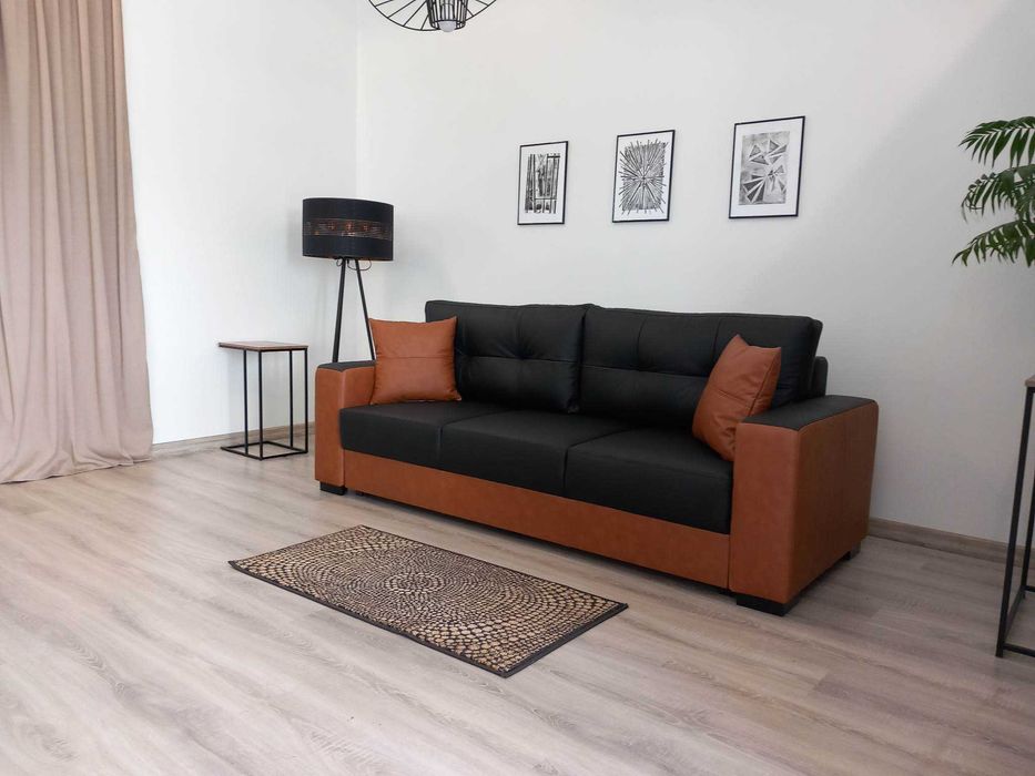 Kanapa sofa rozkładana Senator prawdziwa naturalna skóra ! Producent