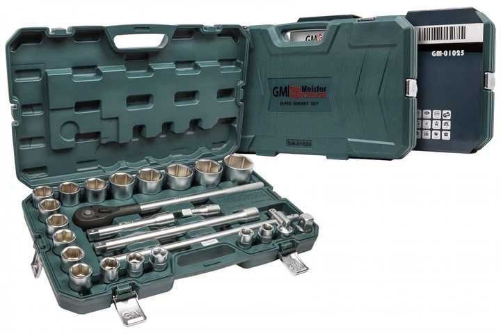 Набір інструментів головок ключей 3/4 (19-65 мм) Gut Meister GM-01025