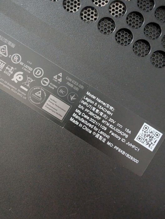 Lenovo Legion 5 15ACH6H
