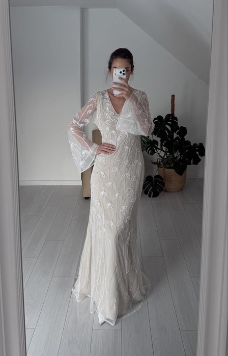 Suknia ślubna Coast bogato zdobiona 42 rybka